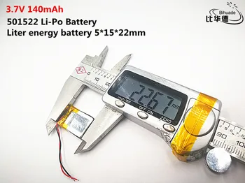 5 ks Liter energie batérie Dobré Qulity 3,7 V,140mAH,501522 Polymer lithium ion / Li-ion batéria pre HRAČKA,POWER BANKY,GPS,mp3,mp4