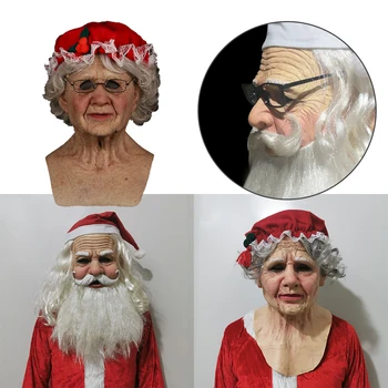 Vianočné Hračky Starý Muž, Strašidelné Masky Cosplay Strašidelné Plnú Hlavu, Latexové Masky Vianočné Vtipné vtipy Pre Kostým Dovolenku Nový Rok Darček