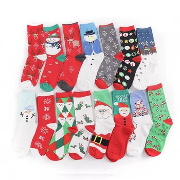 1 Pár Žien Bežné Ponožky Zimné, Vianočné Ponožky David Jeleň Bavlna Cartoon Udržať v Teple Roztomilé Lady Dievčenské Ponožky Vianočný Darček 2020