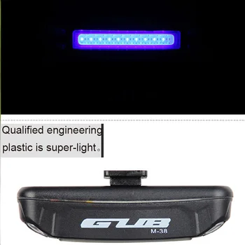 GUB Svetlo na Bicykel Ultra Light Bezpečnostné Výstražné LED USB Nabíjateľné Predné, Zadné Lampy, Požičovňa 3 Farby Svetla zadné svetlo