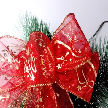 2M Organza Páse s nástrojmi Vianočné DIY Pásky, Vianočný Stromček, Dekorácie pre Domov Slávnostné Strana navrhne Modré Červené Zlato 8C0060