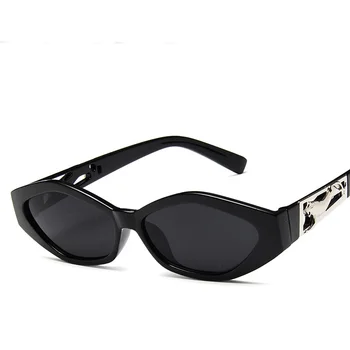 Malý Obdĺžnik slnečné Okuliare Ženy 2019 Dizajn Značky Vintage Cat Eye Slnečné Okuliare pre Mužov Mnohouholník Okuliare UV400 Gafas Oculos De Sol