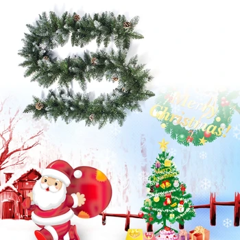 Vianočný Veniec Veniec Umelý Borovicové Šišky Vianočný Strom Ratanové Závesné Ozdoby