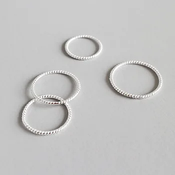 WYJZY 1,2 mm Jednoduché mincový striebro krúžok pre ženy módne dámy jemné šperky nádherné prekvapenie darček šperky