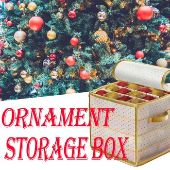 Úložný box Organizátor Ornament 64 Baubles Úložný Box Vianočný Strom Ornament Taška Dekorácie Box organizador