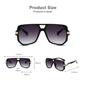 2021 Rozšírené Značky Dizajnér Muži Okuliare Hot Luxusné Námestie Slnečné okuliare Retro Odtiene Muž UV400 Okuliare gafas de sol hombre