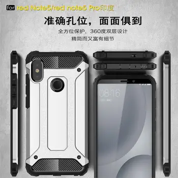 Kryt Pre Xiao Redmi Poznámka 5 Pro Prípade Shockproof Silikónové & Pevného PC Brnenie Telefón puzdro Pre Xiao Redmi Poznámka Prípade, 5 64GB 5.99'