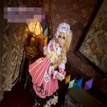 Anime Cosplay Kostým Stelesnením Scarlet Diabol Flandre Scarlet Šaty Lolita Šaty Z