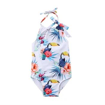 Emmababy Jeden kus Bikini Batoľa Detský Baby Girl Zobákorožec Plavky, Plavky, plážové oblečenie