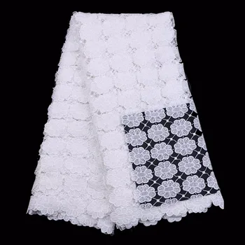 Africké čipky textílie pre svadobné šaty kvalitnej vode rozpustné čipky textílie WKS29-27