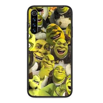 Zelená Shrek Telefón puzdro Pre Xiao Redmi Poznámka 4A 4X 5 6 6A 7 7A 8 8A 4 5 5A 8T Plus Pro black prime trend funda luxusné coque 3D