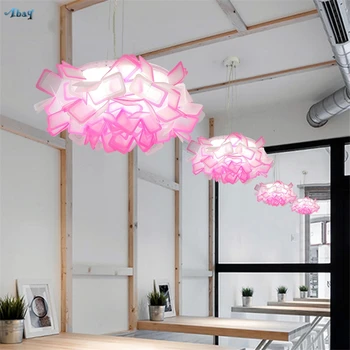Moderné PPC Hander Cloud Prívesok Svetlá Reštaurácia Obývacia Jedálenský Stôl LED Osvetlenie Rose Tvarované Umenie Závesné Svietidlá Svietidlá