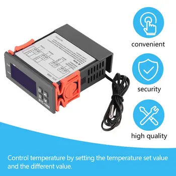 Black Digitálny STC-1000 12V/24V 110-220v ultipurpose Regulátor Teploty Termostat S čidlom Prístroja Diagnostický Nástroj