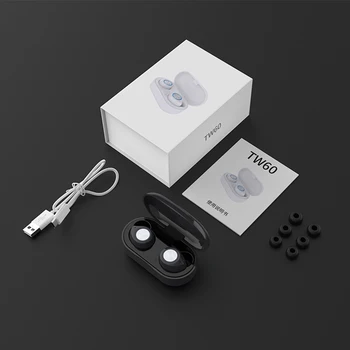 TWS-60 V5.0 Bluetooth Bezdrôtové Slúchadlá HD Hovor Multicolor Macaron HIFI Zvuk Headsety, Slúchadlá pre XIAO HUAWEI IOS iPhone