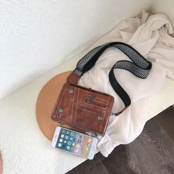 Ženské Messenger Taška Nity Dekoratívne Taška cez Rameno Pani 2019 Tote Bag Lady Taška Dizajnér Messenger Taška bolsa feminina