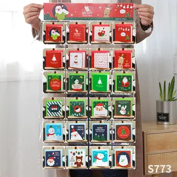 144pcs Vianočné Pohľadnice Vianočný Darček Narodeniny Karty Vďakyvzdania Karty Vianočné Elk Dekorácie Santa Claus urob si sám