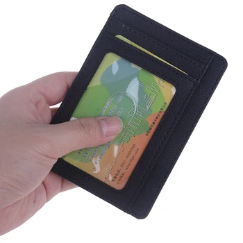 Muži RFID Blokovanie Slim Peňaženky, Kožené Predné Vrecko Originálne Kožené Peňaženky Peniaze Klip pre Človeka Minimalistický Svorka Kabelku