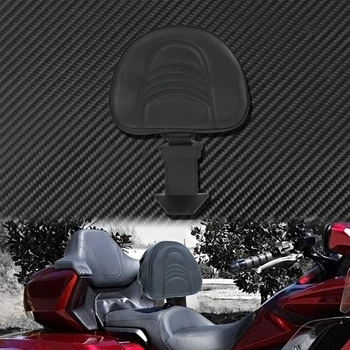 Motocykel Nastaviteľné, Odnímateľné opierky chrbta Sissy Bar PU Kožené Ovládač Rider Sedadla Operadlá Black/Brown Pre Honda GL1800 2018-2020