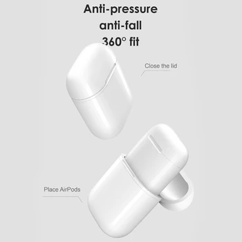 Qi Bezdrôtové Nabíjanie Nabíjačky puzdro pre Apple AirPods Bluetooth Slúchadlá