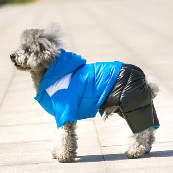 2020 Zimné Psa Oblečenie Pre Malé Psy Pribrala Teplá Nadol Bundy Nepremokavé Tkaniny Tkaniny Psa Kabát Pre Chihuahua Kombinézach