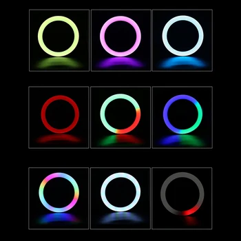 10 Palcový Krúžok Svetlo Vyplniť Svetla Foto Krúžok Lampa S Statív S 15 Svetelné Efekty Pre Make-Up Video Live Aro De Luz Para Galaxy