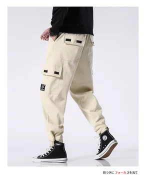 YOYOO nové jeseň mužov oblečenie bavlna mužov nohavice nadrozmerné streetwear cargo nohavice mužov príležitostné voľné nohavice pánske nohavice muž