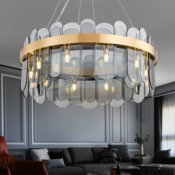 Postmoderných svetlo luxusné Európske obývacia izba lampa luster 2019 novej lampy jednoduché, spálne, jedálne čisté červené svetlo