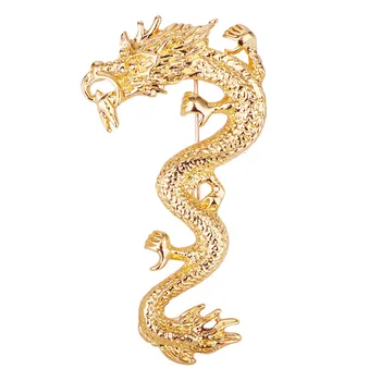 Retro Zvierat Dragon Brošňa Kovové pánske Oblek Tričko Preklopke Kolíky a Brošne Corsage Odznak Módne Šperky, Oblečenie, Doplnky