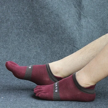 5 Párov/množstvo Nové Pánske Ponožky Bavlna Päť Prstov Ponožky Bežné Prst Ponožky Priedušná Calcetines Členkové Ponožky Módne Chlapec
