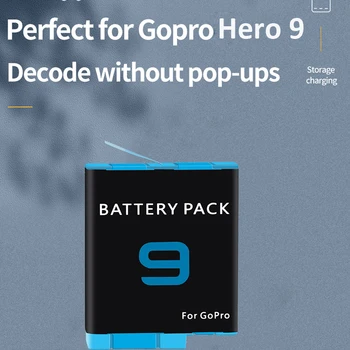 Nabíjačka batérií puzdro Pre Gopro 9 3 Spôsoby Svetlá Displej 1800mAh Skladovanie Batérií Nabíjanie Box Pre Gopro Hero 9 Kamery Príslušenstvo
