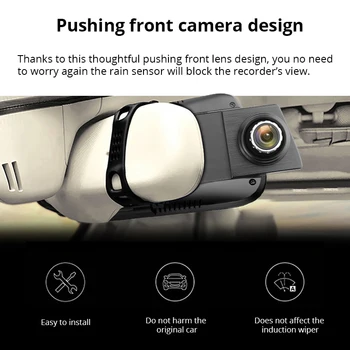 UNCOM DVR Dash Cam streaming media spätné zrkadlo jazdy záznamník 10 palcový auta dvr videorekordér zrkadlá víziu, duálny objektív