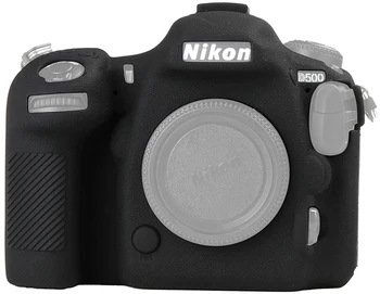 Silikónové Brnenie Pokožky Prípade Fotoaparátu DSLR Telo Kryt Chránič Video Objektív Taška Pre Nikon D500