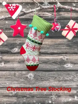 Vianočná Pančucha Pletené Ponožky Nový Rok 2021 Candy Darčeky Taška Vianočné Dekorácie Pre Domov Navidad Ponožky Natal Strom Decor