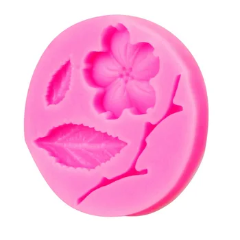 HOOMIN 3D Silikónové DIY Kvet Tvar Candy Plesne Čokoládových Cukroviniek Formy Peach Blossom Tvar Fondant Cake Zdobenie Nástroje