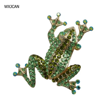 WXJCAN 5 Štýl žaba broochMetal vložkou plný drahokamu brošňa Hidžáb pin up brošne šperky harajuku prendedores de mujer B5025