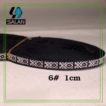 Pôvodné priame 1CM diamond embellishment vzor čistej bavlny páse s nástrojmi Čínske oblečenie, dekorácie charakteristiky fázy oblečenie m