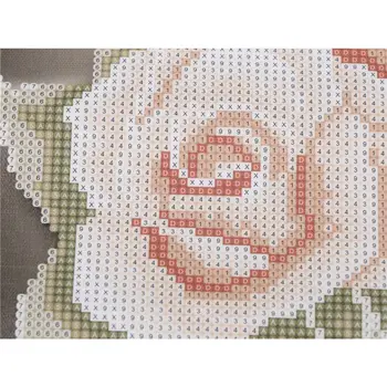 1Pcs Rose &motýľ 3D Cross Stitch Vzor, Diamond Výšivky Drahokamu Maľovanie Crystal Home Decor DIY Diamond Maľovanie