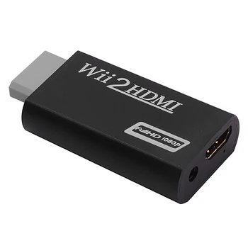 Pre WII HDMI Prevodník, 1080P HD Výstup Pripojenie Adaptéra, 3,5 mm Jack Audio Výstup Prevodníka