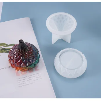 Korytnačka Dodanie DIY Crystal Epoxidové Formy Kvapka Vody Úložný Box Šperky Nádrž Swing Stôl Dekorácie Silikónové Formy