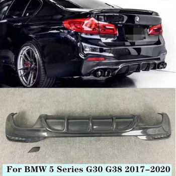 Vysoko kvalitných Uhlíkových Vlákien Auto Zadný Kufor Pery Nárazníka Difúzor Chránič Pasuje Na BMW 5 Series G30 G38 2017 2018 2019 2020