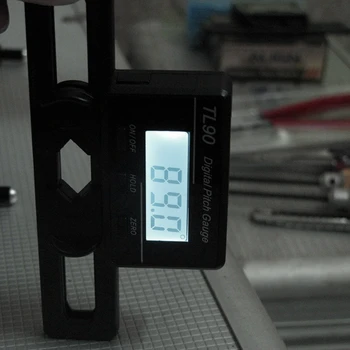 TL90 Digitálne Ihrisku Rozchod LCD Podsvietenie Displeja Čepele Uhlové Meranie Nástroja