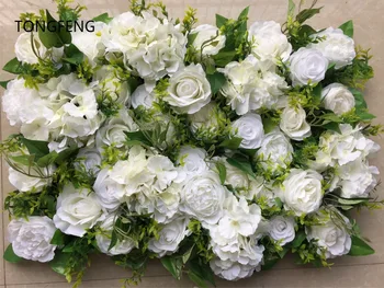 10pcs/veľa Umelého hodvábu ruže, pivónia 3D kvetinové steny svadobné pozadie dekorácie kvet runner svadobné fáze dekorácie TONGFENG
