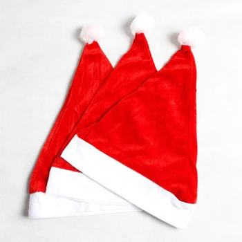 Nový Rok Vianočné Hat Domov Plyšové Vianočné Čiapky Vianoce, Santa Maškarný Kostým Santa Claus Predvečer Tlačidlo Dary