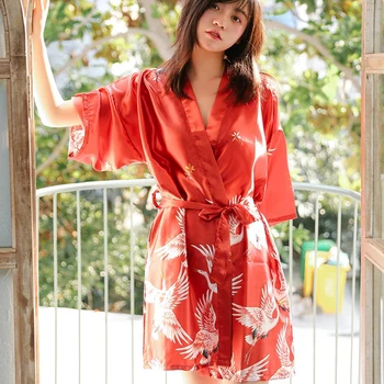 Čierne Letné Satin Kimono Župan Ženy Nevestu Bridesmaid, Svadobné Šaty, Šaty Šaty Sexy Kvet Dlhý Sleepwear M-XL
