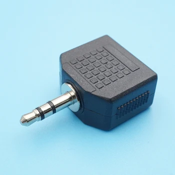 20pcs 3,5 mm Dual Samec Konektor 3,5 mm Female Jack 3.5 Stereo Audio výstup pre Slúchadlá Adaptér Konektor Mikrofónu Y Splitter Konvertor