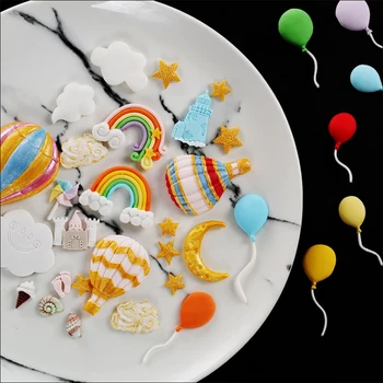 Rainbow & Clouds & Veľryba Silikónové Formy Fondant Plesne Cake Zdobenie Nástroje Čokoláda Gumpaste Formy, Sugarcraft, Kuchynské Pomôcky