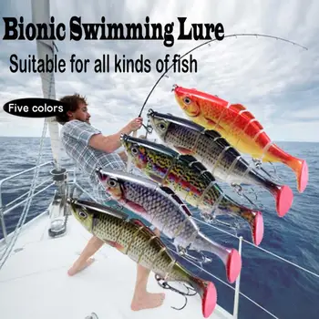 Nový Chvost na zlepšenie Bionic Plávanie lákať Luya návnadu Pevného návnada pre morský rybolov Simulované návnadu nastaviť T-chvost bionic návnada
