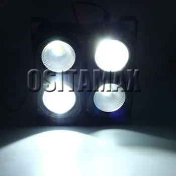 4x100w COB LED Blinder Svetla Teplá Biela studená Biela Matice Blinder 4 Oči Fáze Umývanie Osvetlenie Publikum Svetlo Disco KTV Strany Flim