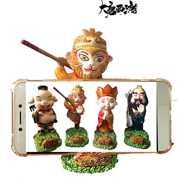 Monkey King Son Goku Čínsky mýtus Mobilný Telefón Majiteľa Tabuľky Telefón Stojan Roztomilý Kreslený Stôl Podporu Smartphone pre iPhone 11
