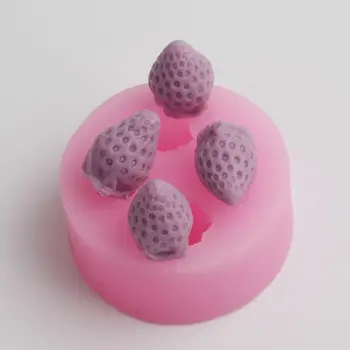 Jahoda Tvarované Silikónové Formy Cake Decoration Fondant Tortu 3D potravinársky Silikón Plesne